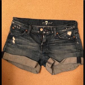 Denim shorts- very soft and comfy
